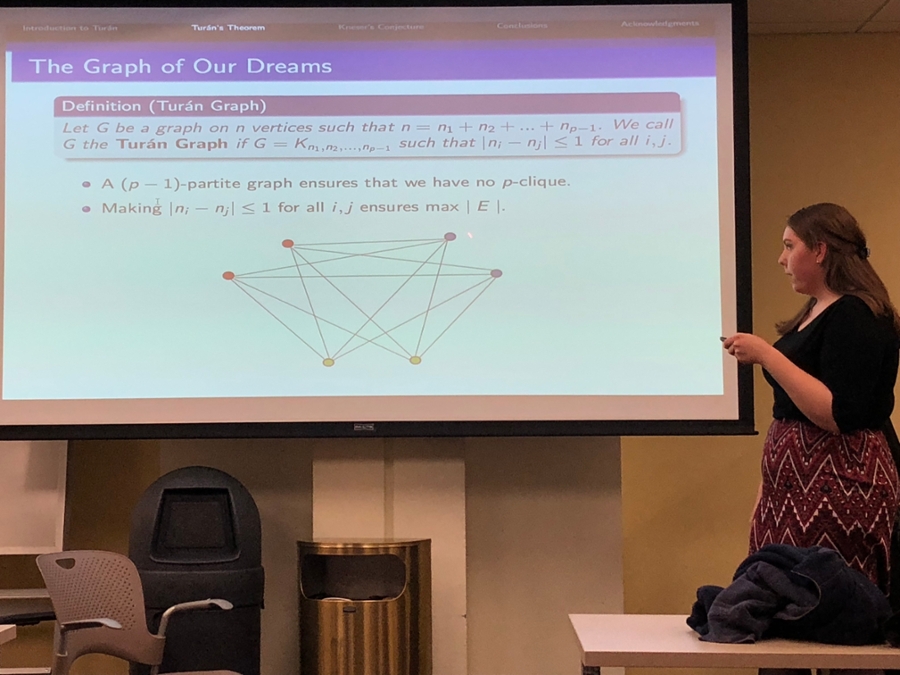 Photo of Senior Math Project Presentation