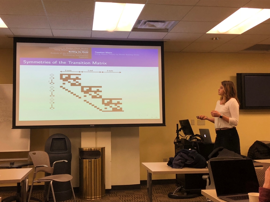 Photo of Senior Math Project Presentation