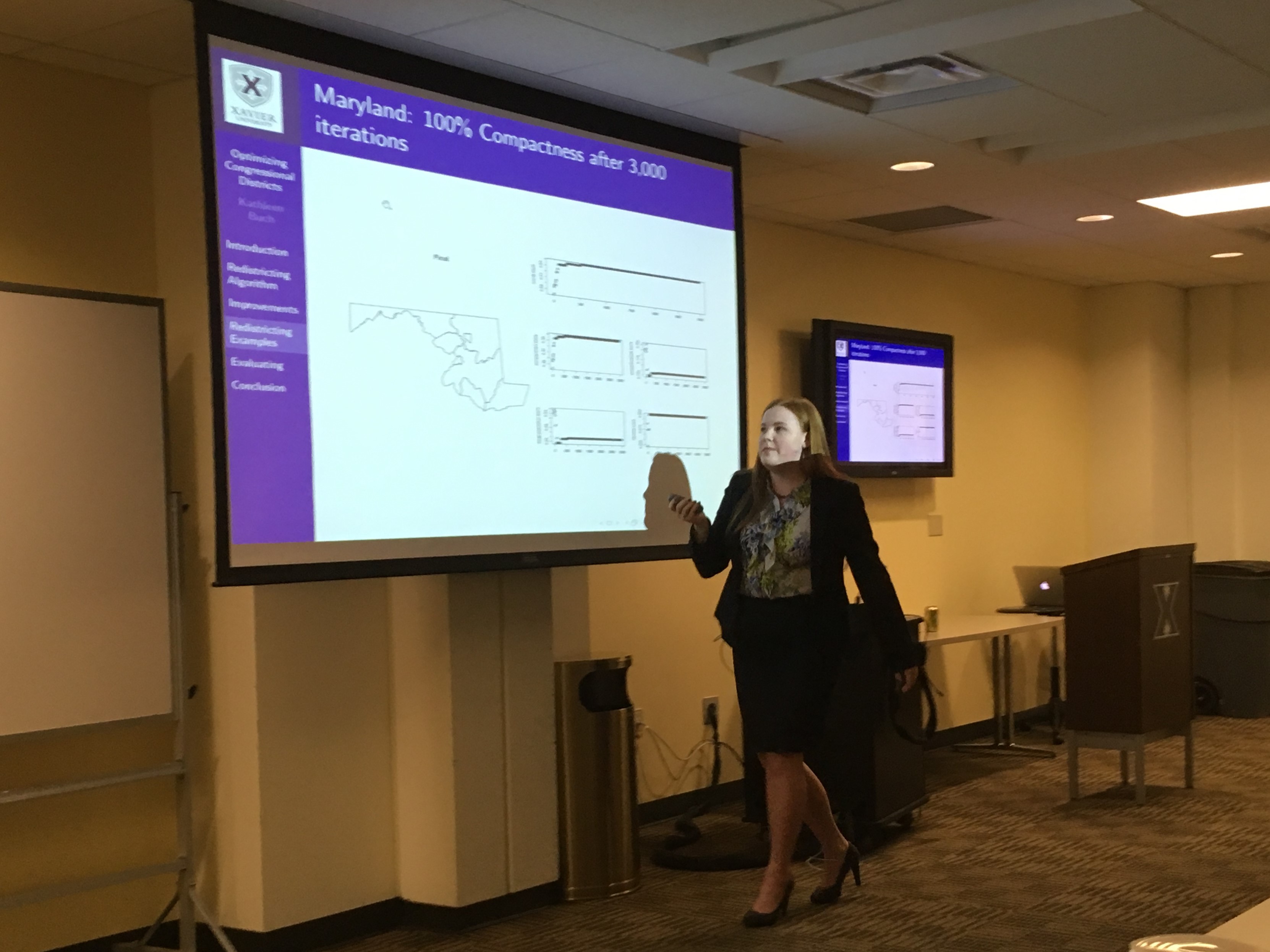 Photo of Kathleen Buch's presentation