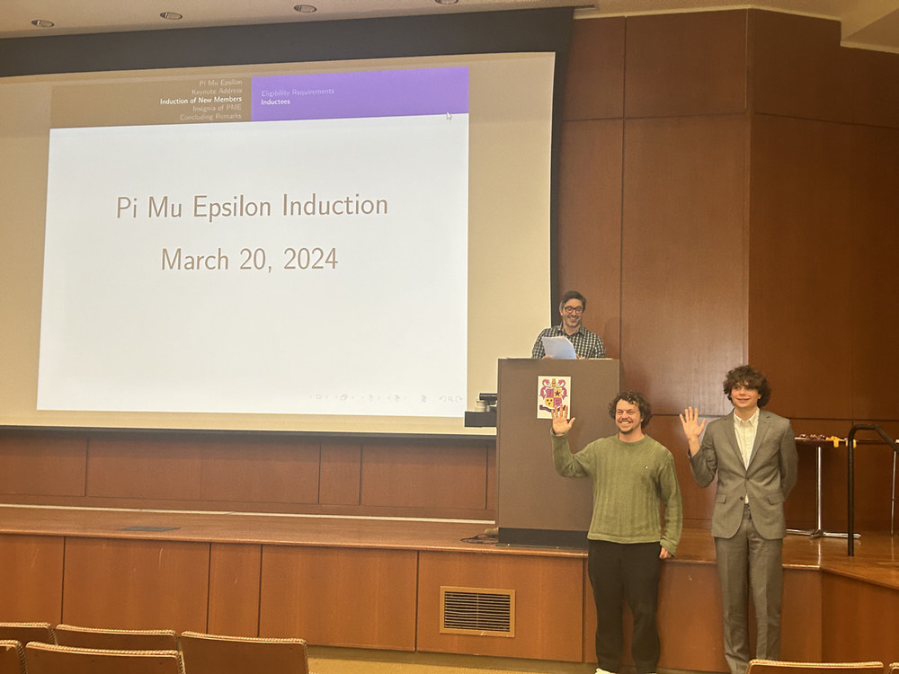 2024 Pi Mu Epsilon Induction