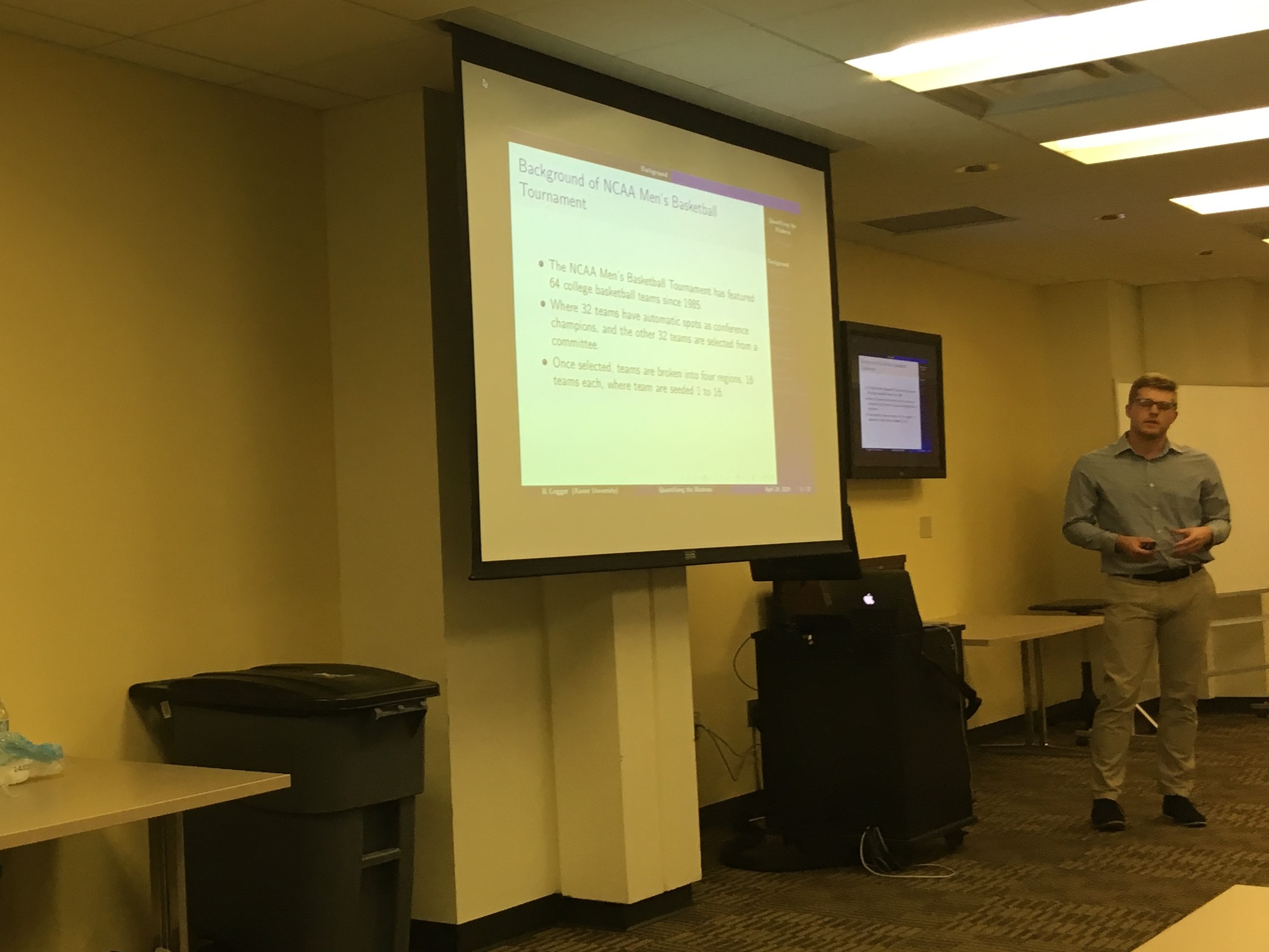 Photo of Bryan Crigger's presentation
