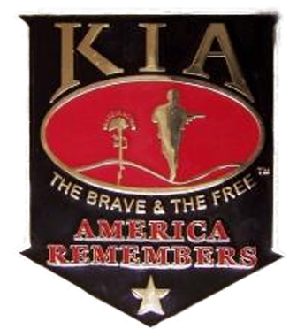 KIA The Brave and the Free America Remembers Patch