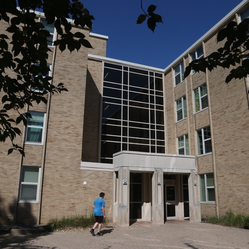 Exterior photo of Husman Hall