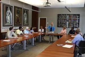 Photo of a Meeting. inside a Conference Room