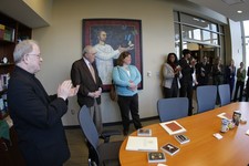 Photo of XU Faculty inside the room for the Center of Mission and Identity