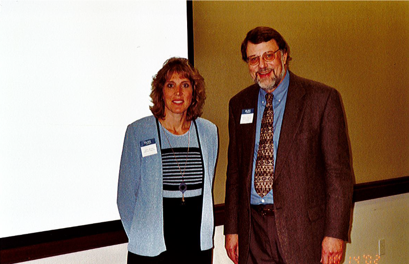 Photo of Fr. George Traub with Debra Mooney