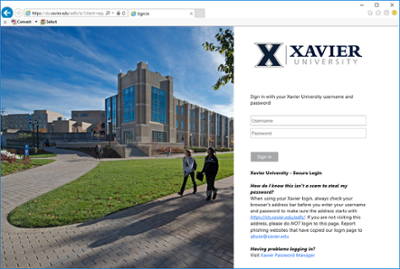 Canvas - ID  Xavier University