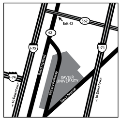 Gallagher Parking Lot map