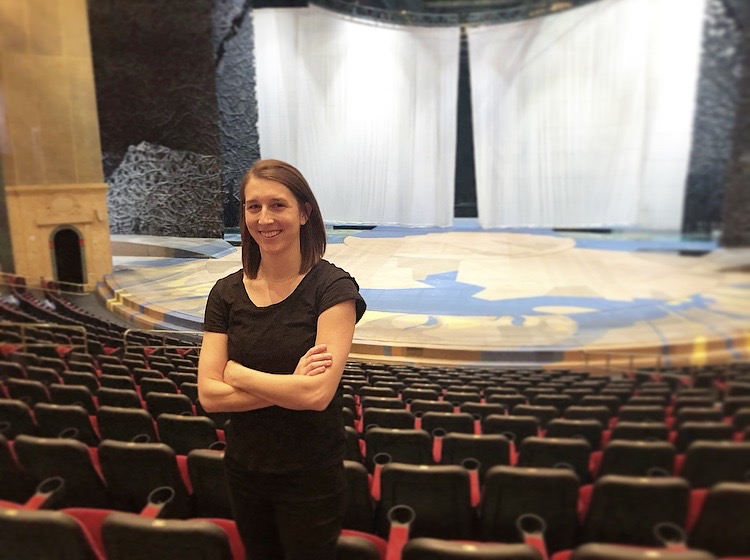 Photo of Aylin Wheeler inside a Theater