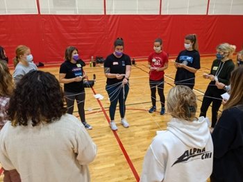 Miami University students participate in a Thrive Empowerment Center workshop.