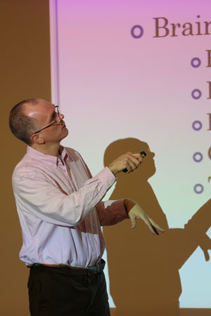 Photo of Mullins teaching