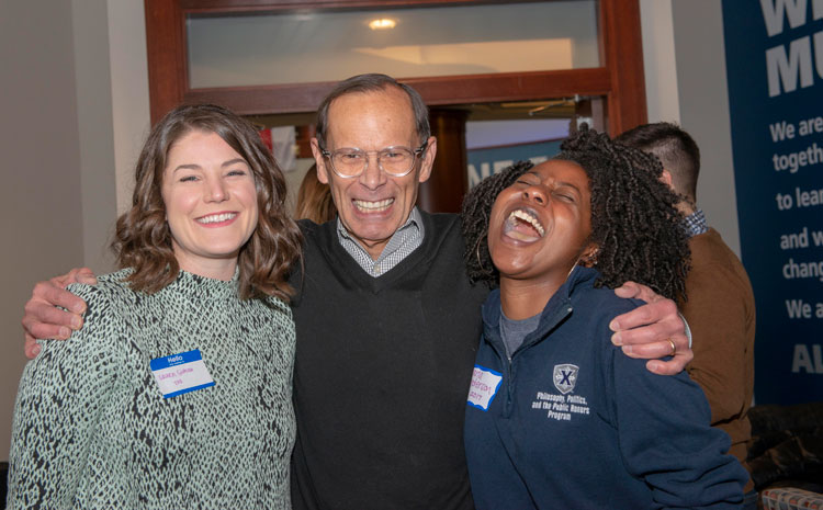 Photo of Gene Beaupré with Two of his Students