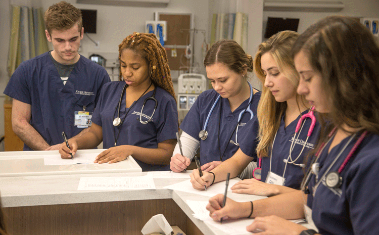 Photo of Nursing Students doing Paperwork