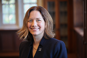 Portrait of Rachel Chrastil, provost and chief academic officer at Xavier University