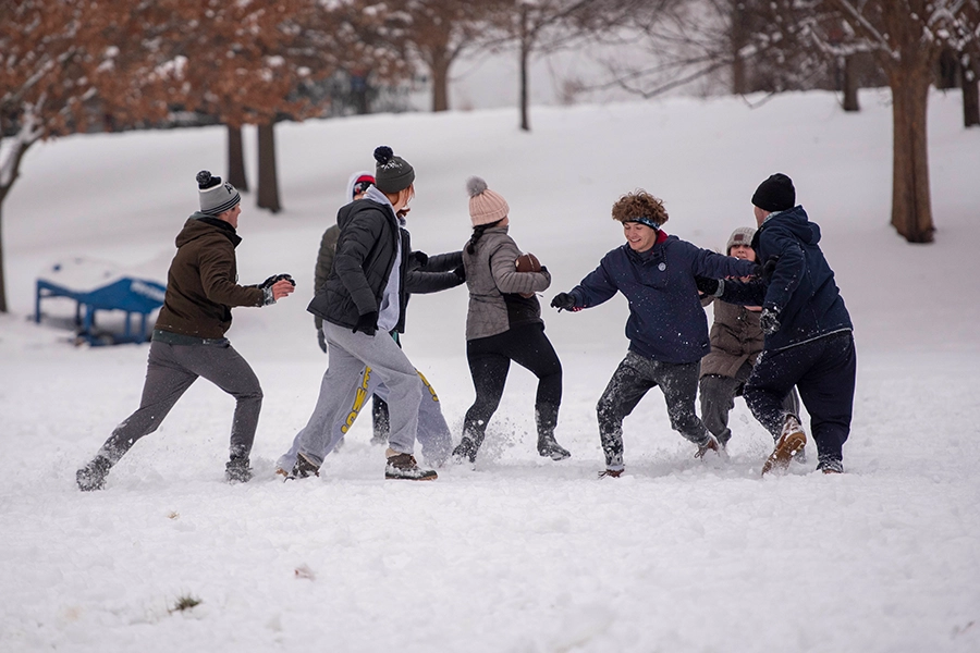 Snow Compating Snow Photo Contest - Xavier Now | Xavier University