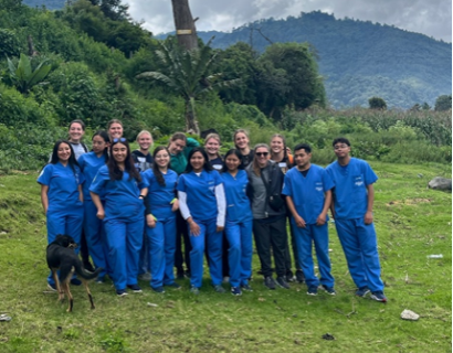 Xavier students partnered with Rafael Landivar University students at Xecam Cantel.