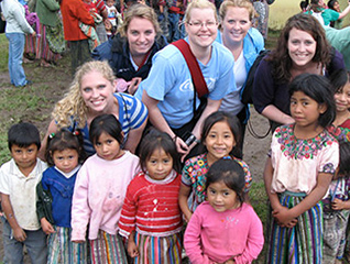 students on international trip