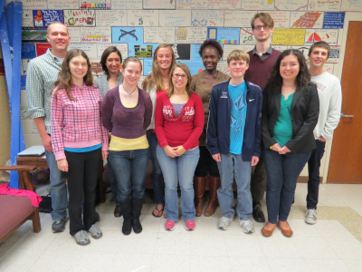 Group Photo of Physics Students with Professors