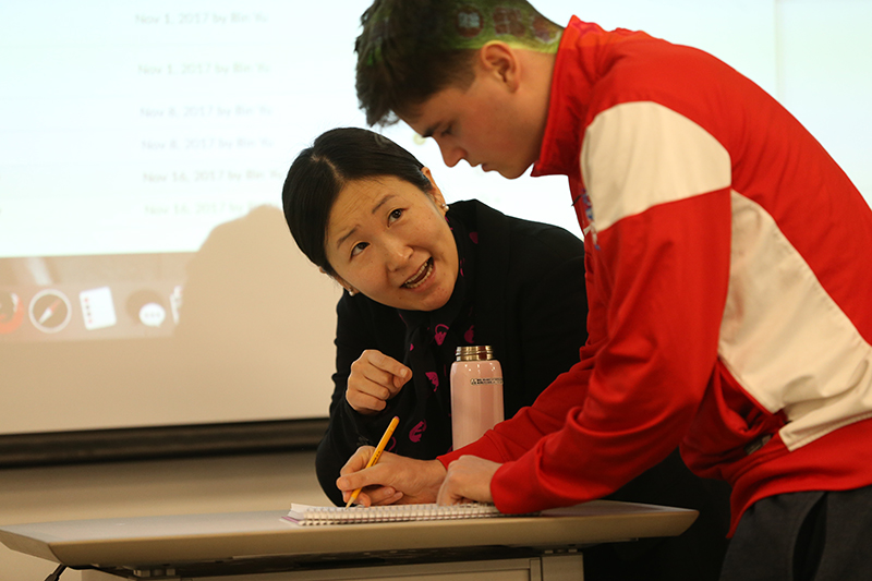 Photo of Student with their Professor