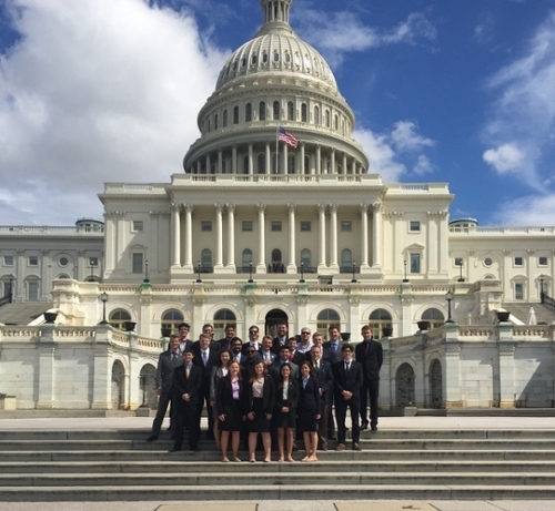 PPP students during their annual trip to Washington D.C.