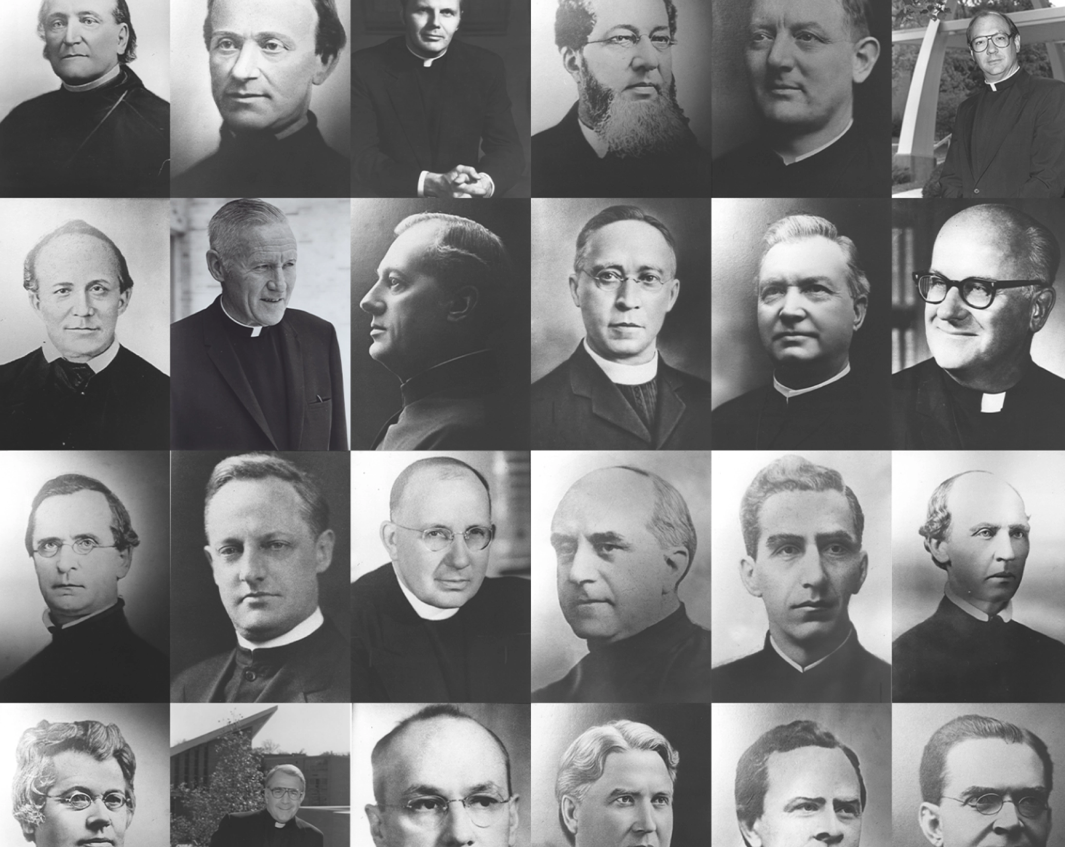portraits of past Xavier presidents