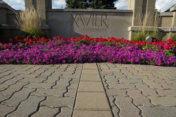 Photo of Plaque that reads: Xavier University