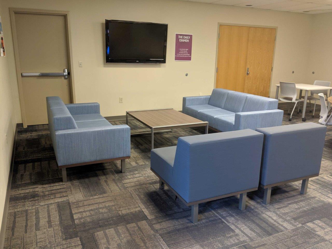 Village Apartments complex lounge seating