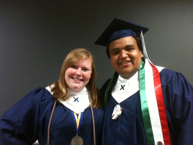 Photo of Juan Vargas with another XU Graduate