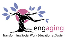 Engaging: Transforming Social Work at Xavier graphic