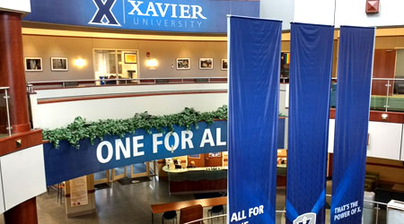 The interior of Gallagher Student Center on Xavier's campus