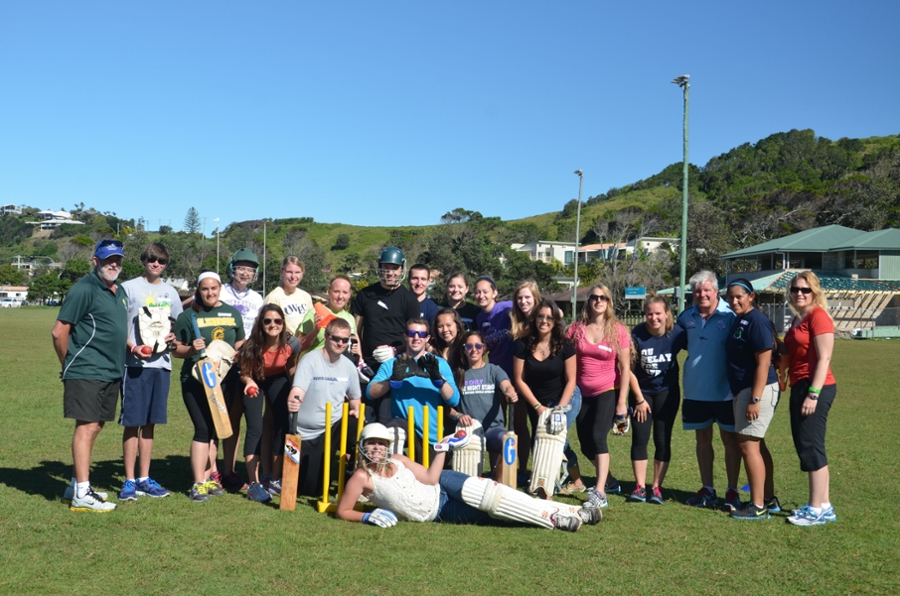 Photo of Students playing Flag Football while in Australia