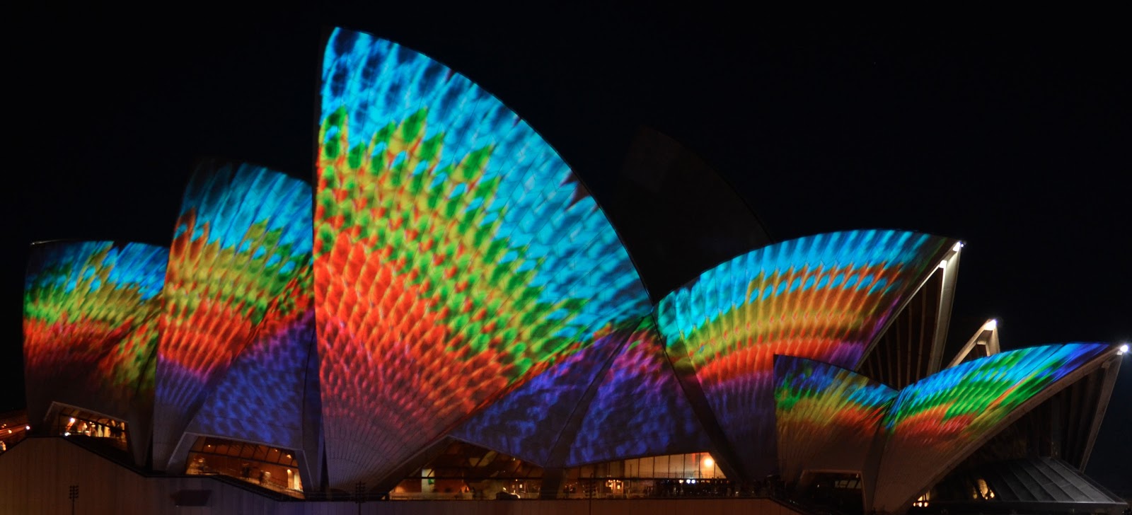 Photo of Buildings in Australia with Various Colorful Lights during the Nighttime