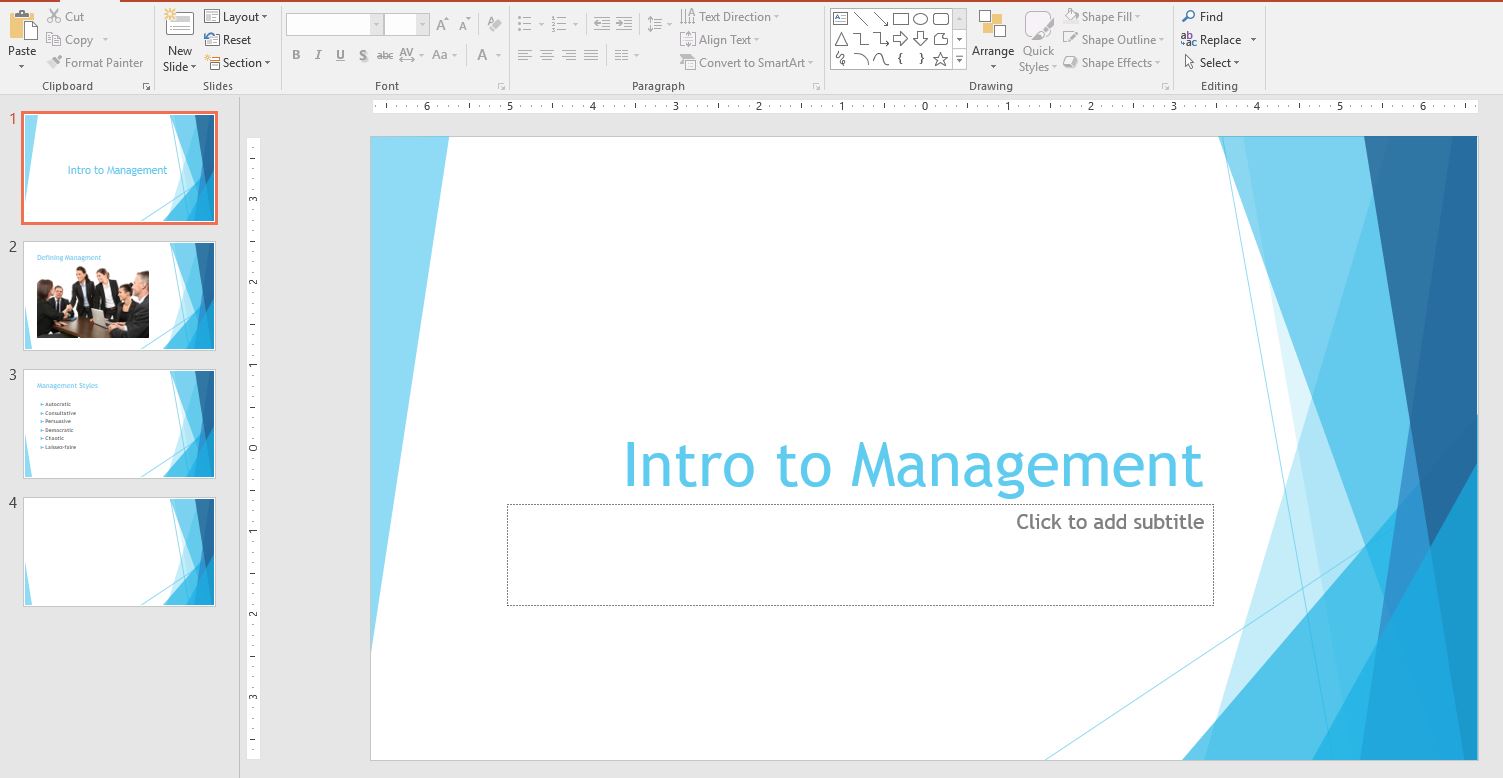 Powerpoint screenshot