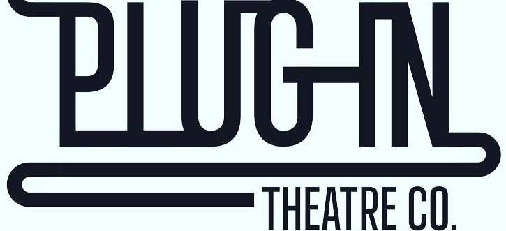 Black and white text logo for Plug In Theatre Company