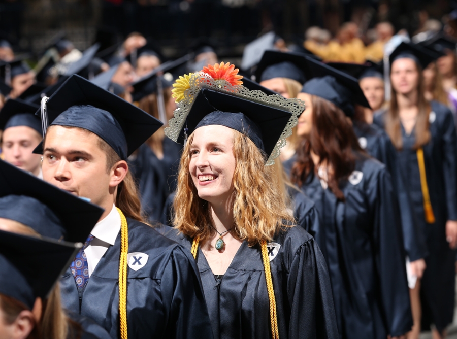 Photo of XU Students at Graduation
