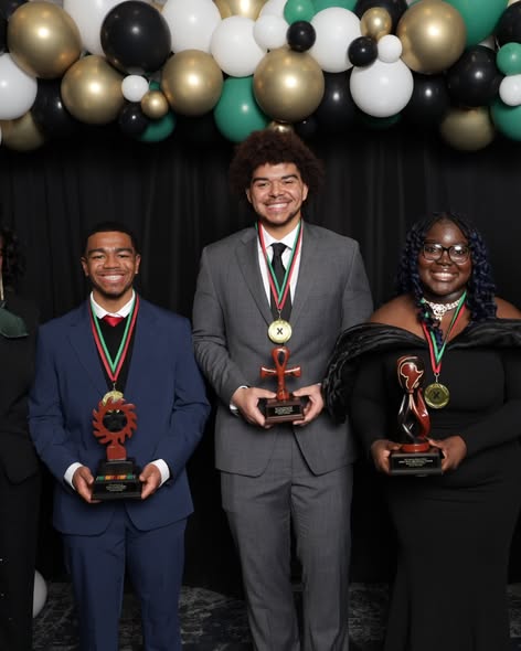 2025 AJ Gala Recipients - Frie Asamoah, Joshua Douglas Mathis, and Jonah Elijah Morris