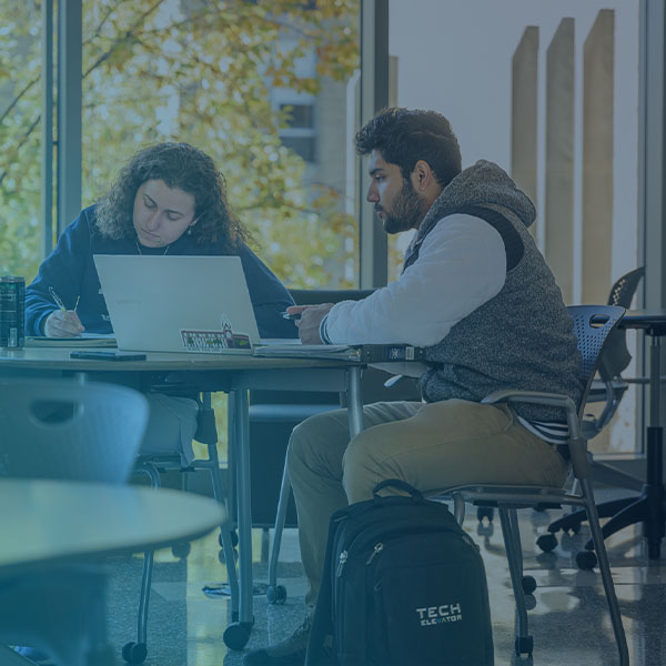 students at desk