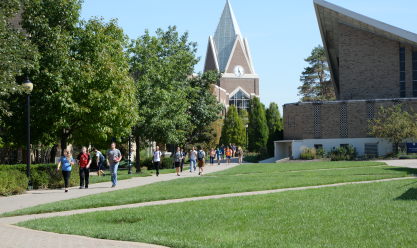 Xavier campus walkway