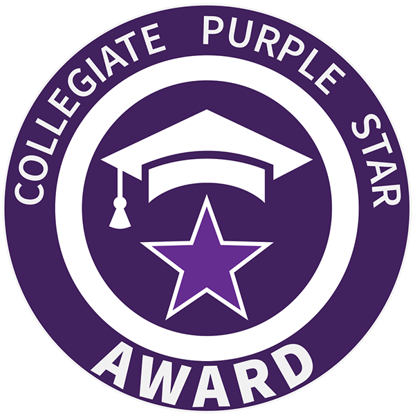 Collegiate Purple Star Award logo