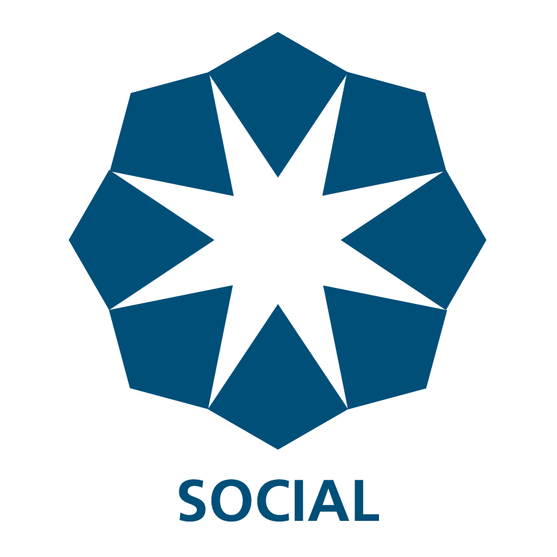Social vertical/logo