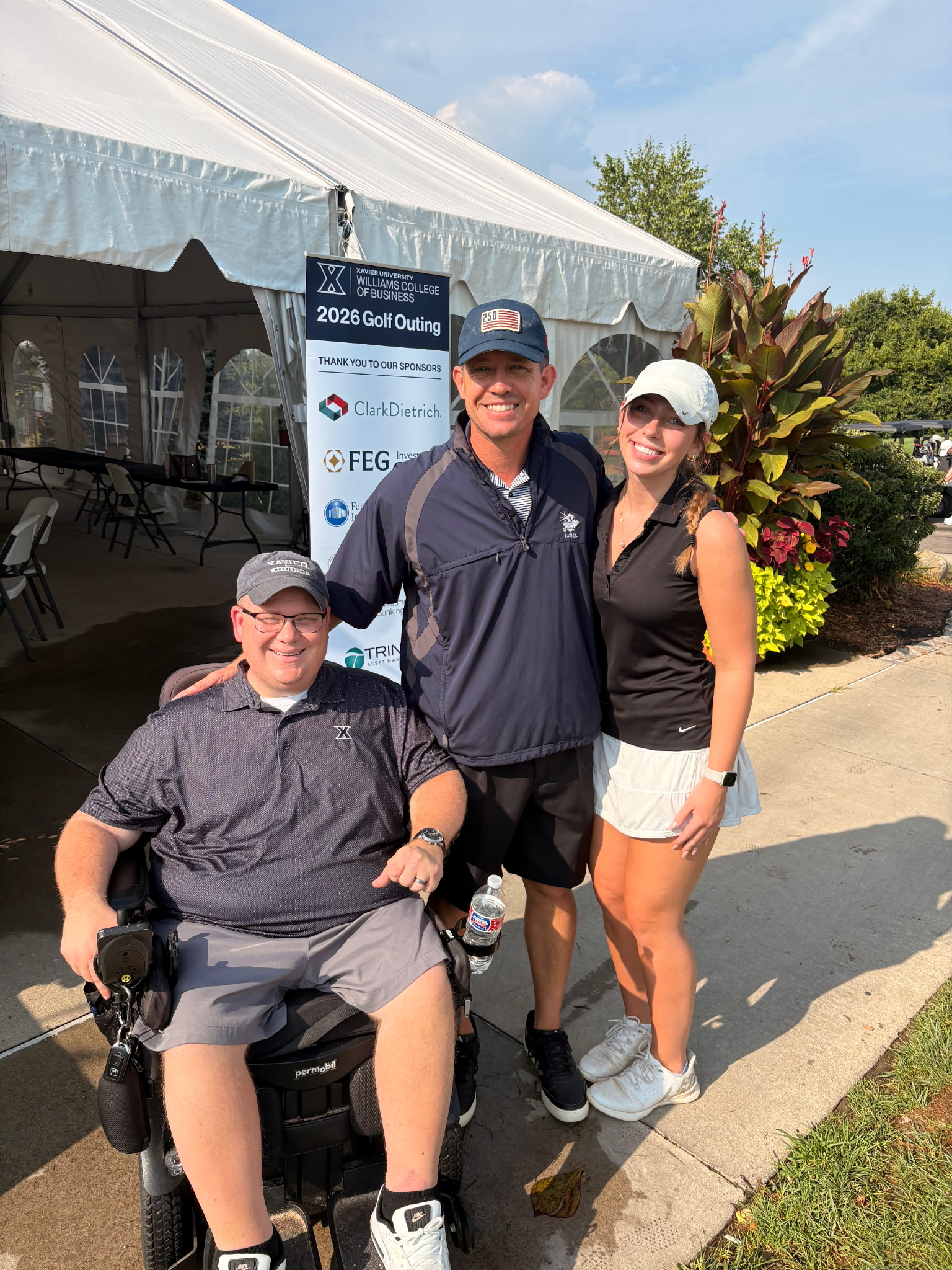 Family Posed at Golf Outing